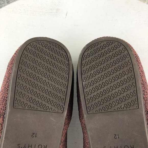 ROTHYS Size 12 Limited Edition The Flat Truffle Python Knit Ballet Flats Retired - Picture 9 of 13